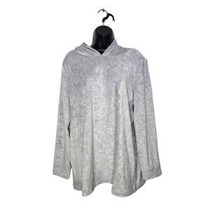 Soft Surroundings Flora Plush Hoodie Cozy Sz Large